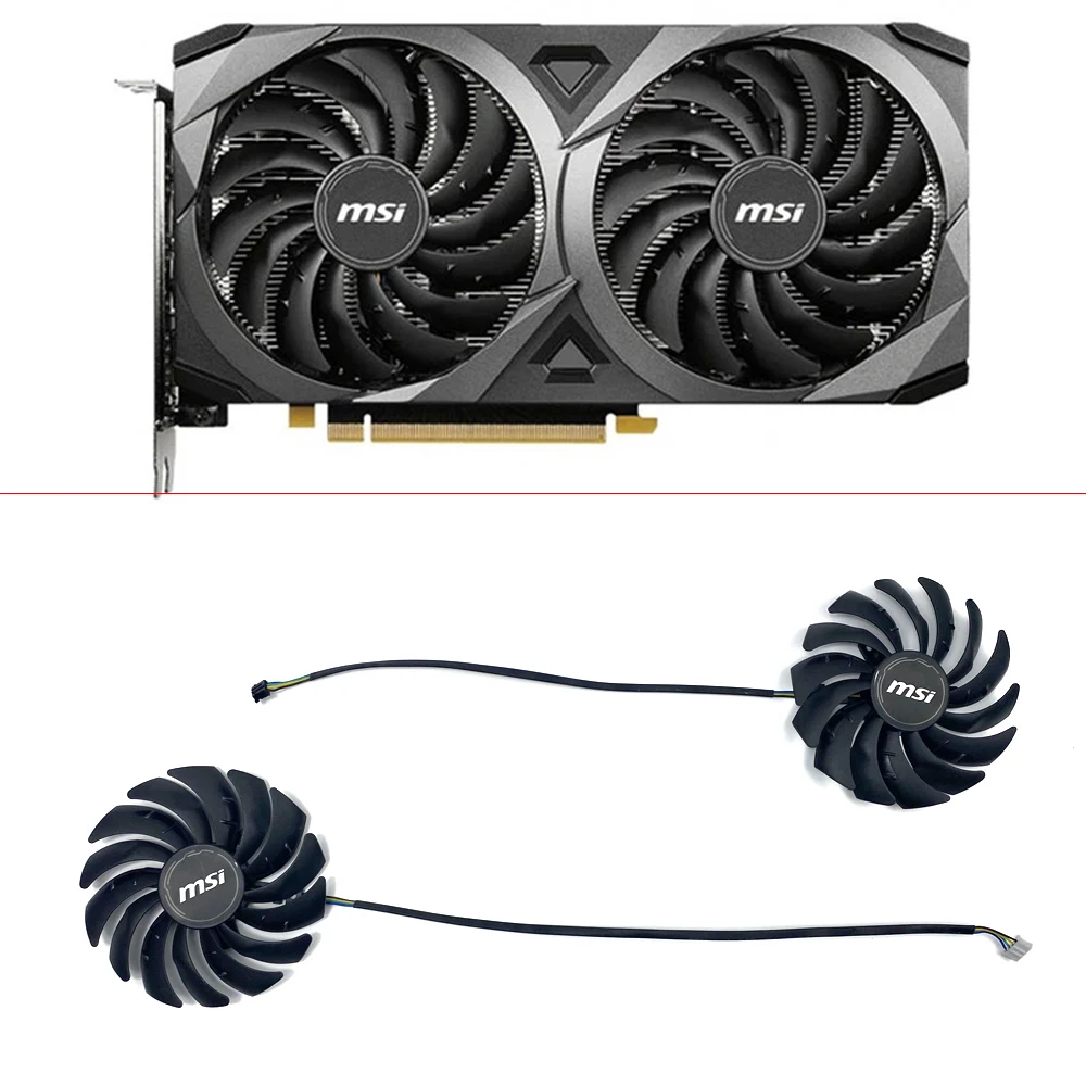 Nowy wentylator 95 mm 4-pin PLD10010S12HH RTX3060 do kart graficznych MSI RTX 3070 3060 3060Ti Ventus 2X OC