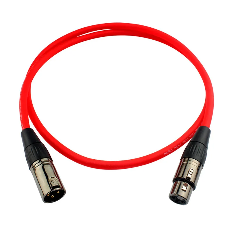 Silver Plated Copper XLR Male to Female Balanced Audio Cable 3 Pin Stereo Speaker Microphone AV Connector 0.5M to 30M Length