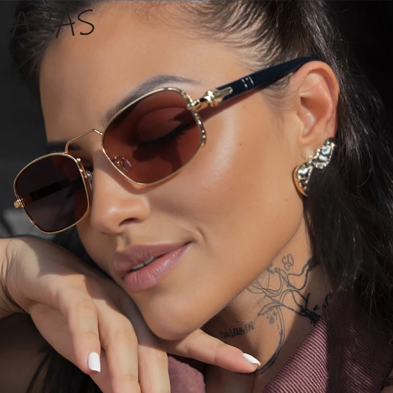 

Small Frame Rectangle Sunglasses Women 2025 Luxury Brand Classic Punk Outdoor Driving UV400 Sun Glasses For Lady Eyewear Shades