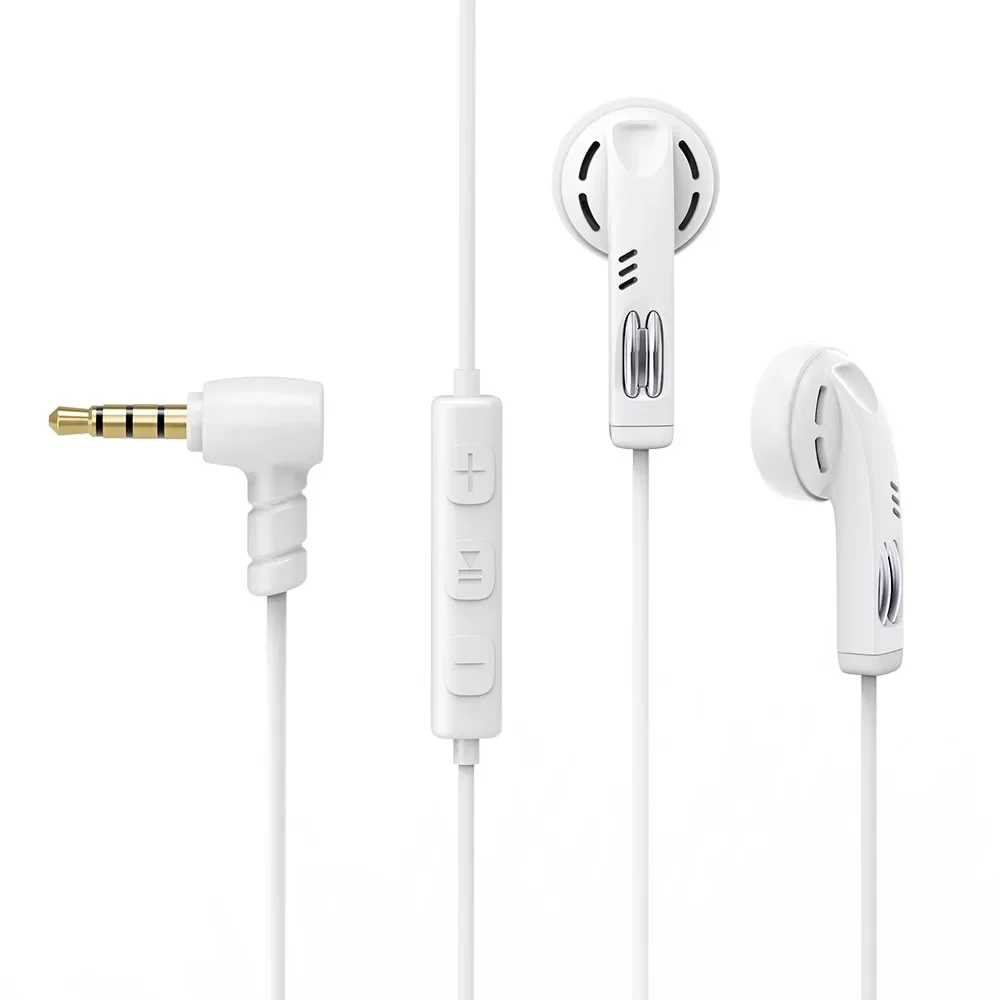 Fiio JF11 flat head earplugs, with microphone hifi 3.5mm wired round hole in-ear earphones 14.5g high sound quality high quality