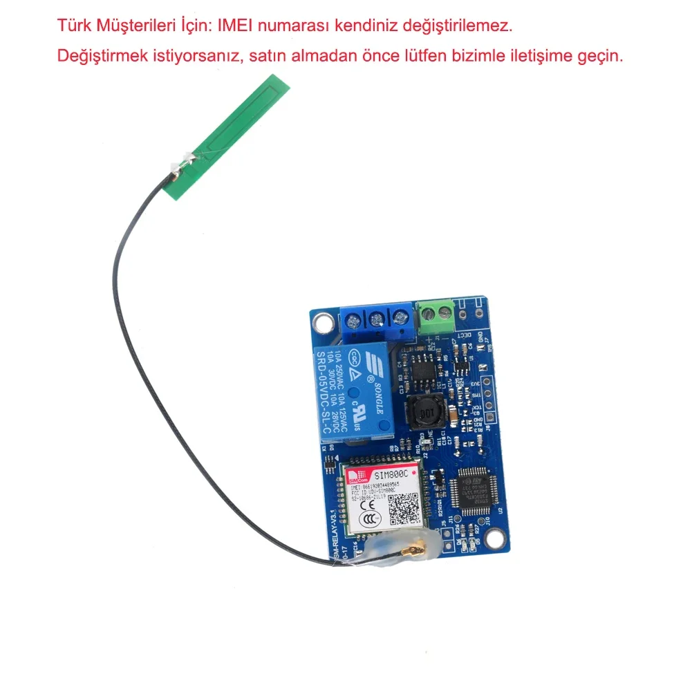 Módulo de relé de 1 canal/2 canales, interruptor de Control remoto SMS GSM SIM800C STM32F103CBT6 para bomba de oxígeno de invernadero FZ3024/FZ3064