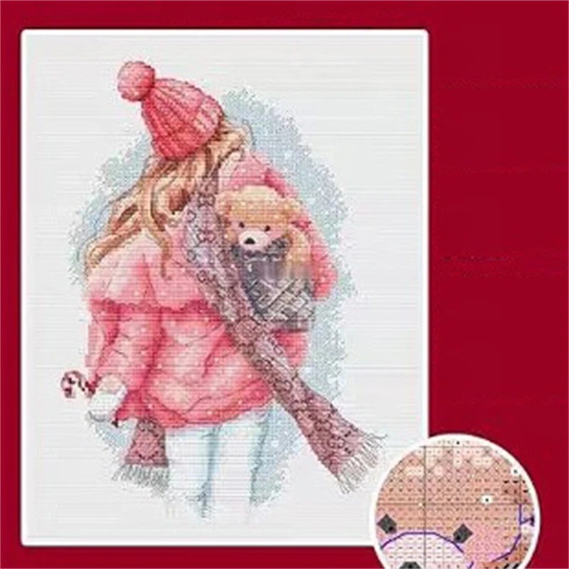 6711 counted cross stitch complete kit Cross-stitch hobby DIY Embroidery kit cross stitch set Needlework Kids handicrafts adults