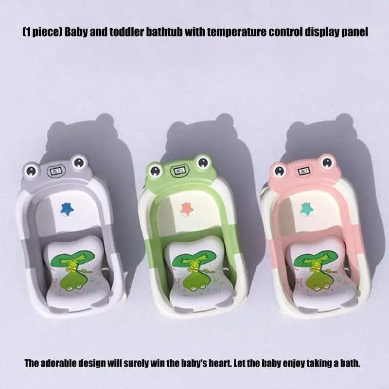 CORB Upgrades Baby Bathtub with Temperature Monitoring Secure Bathing Solution Safe Infant Bath for Health Awake Families