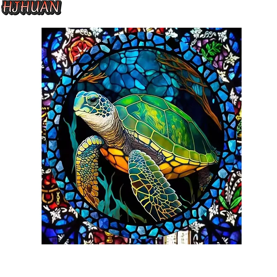 

5D DIY алмазная живопись абстрактное искусство животное черепаха комплект полная дрель квадратная вышивка мозаика художественная картина стразы Декор подарок