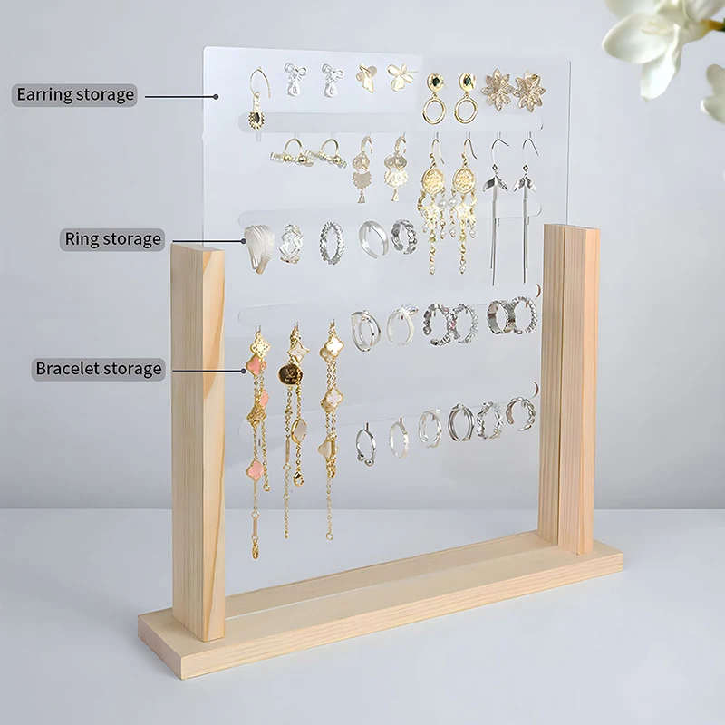 Jewelry Display Stand Organizer Holder Earrings Ring Holder Showcase Desktop Multifunctional Accessories for Jewelry