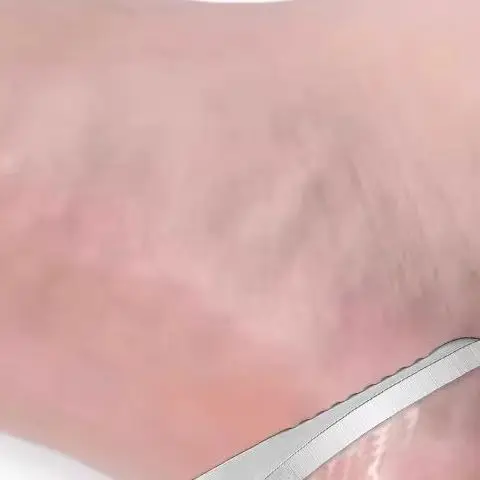 Professionele voetvijl, eeltverwijderaar, roestvrijstalen voetschraper met twee uiteinden, voetverzorgingshulpmiddel voor mannen en vrouwen