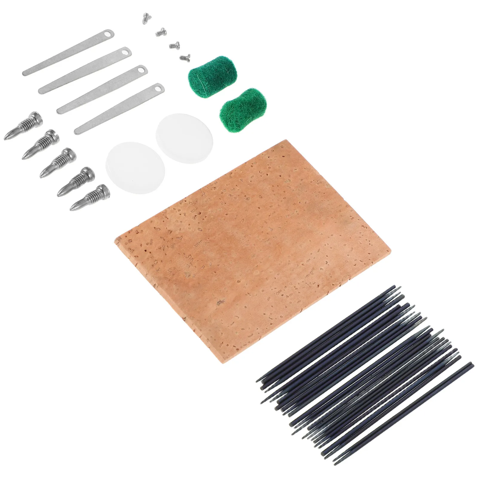 1Sets Saxophone Repair Kit Comprehensive Maintenance Cork Grease Spring Hooks Felt Pads Wood Metal Materials Air Leakage