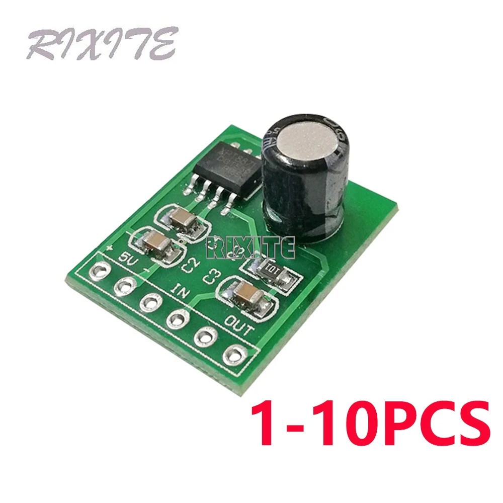 1-10PCS Mini XPT8871 Mono Stereo Lithium Battery Power Amplifier Board 6W Sing Machine Module 3v 5v 5W Audio Output Input