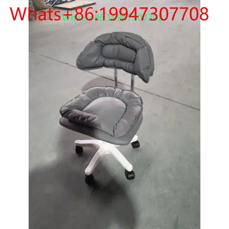 

Light luxury senior dresser chair girl bedroom home backrest manicure chair cream wind stool