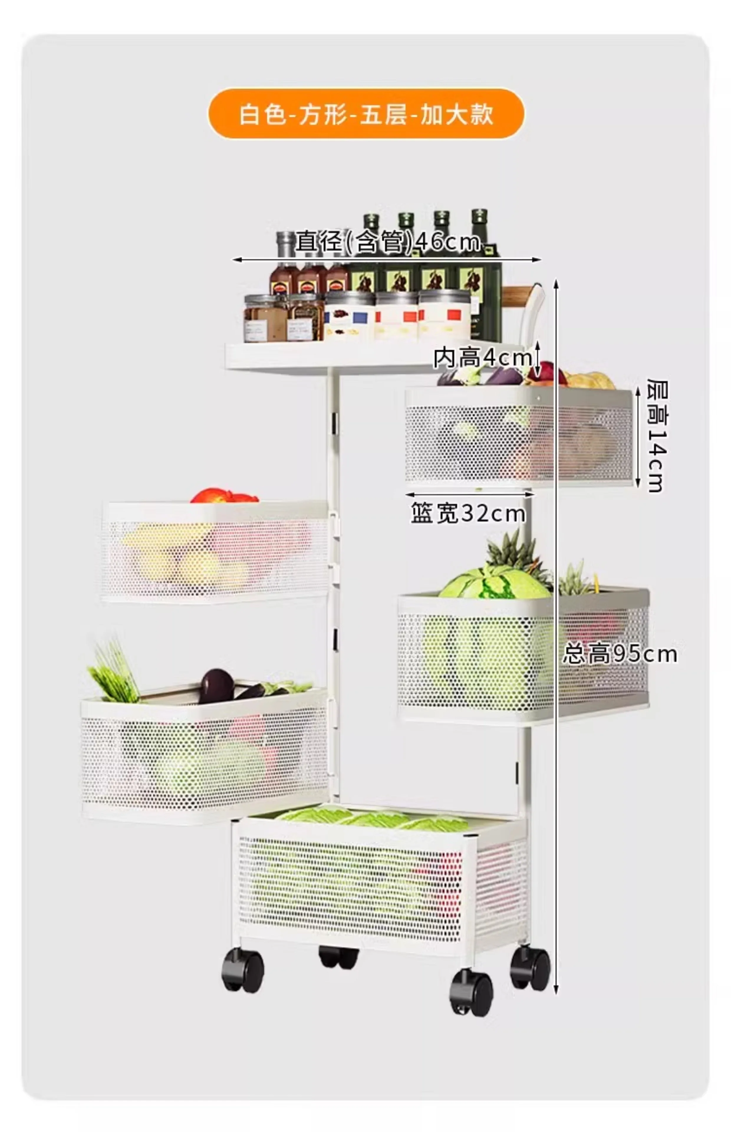 Carrito Bookshelf Mobile Kitchen Trolley Organizer with Wheels Gap Mobile Bookshelf Trolley Household Storage Rack 트롤리 수납선반