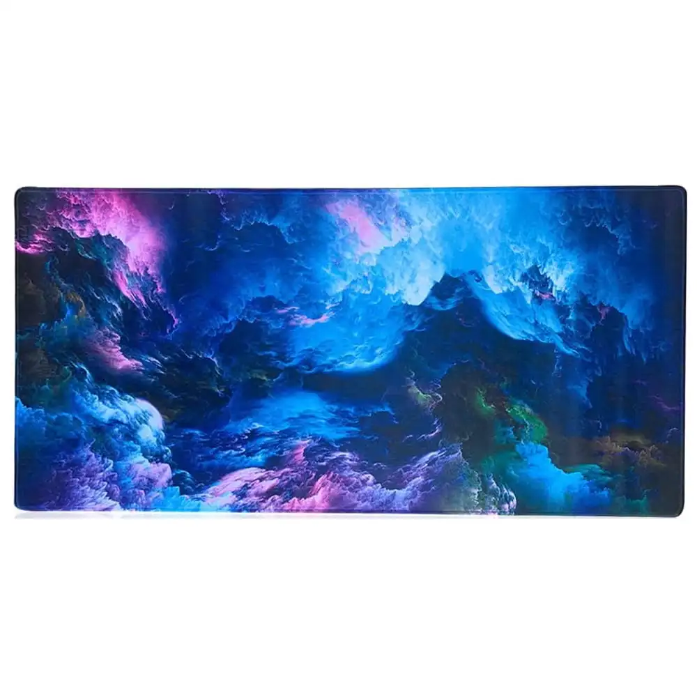 

Nebula Multi-Size Professional Gaming Mouse Pad with Non-Slip Rubber Base, Large Blue Space Design Mouse Mat