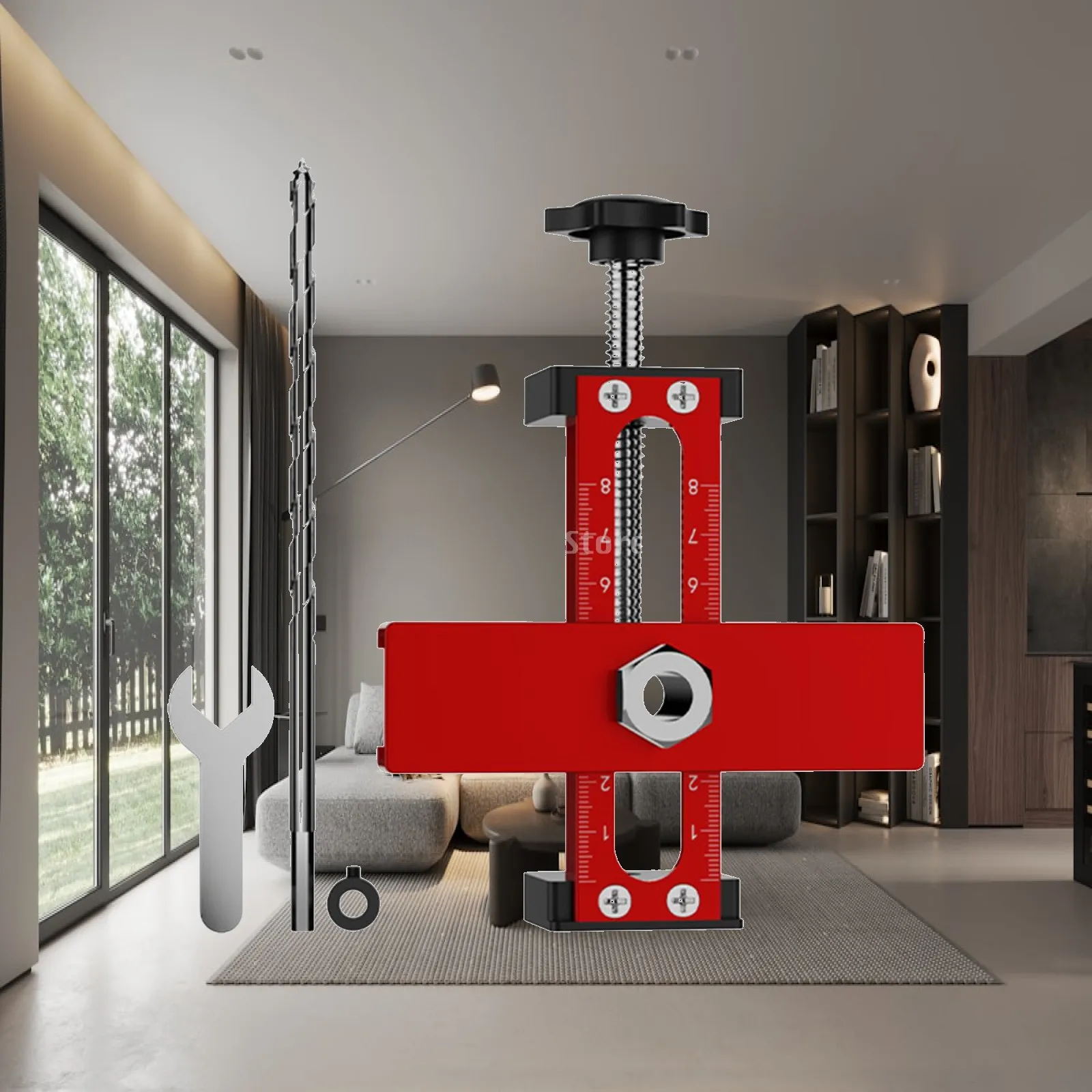 

Cabinet Door Mounting Jig Cabinet Clamp Sturdy Lightweight for Woodworking