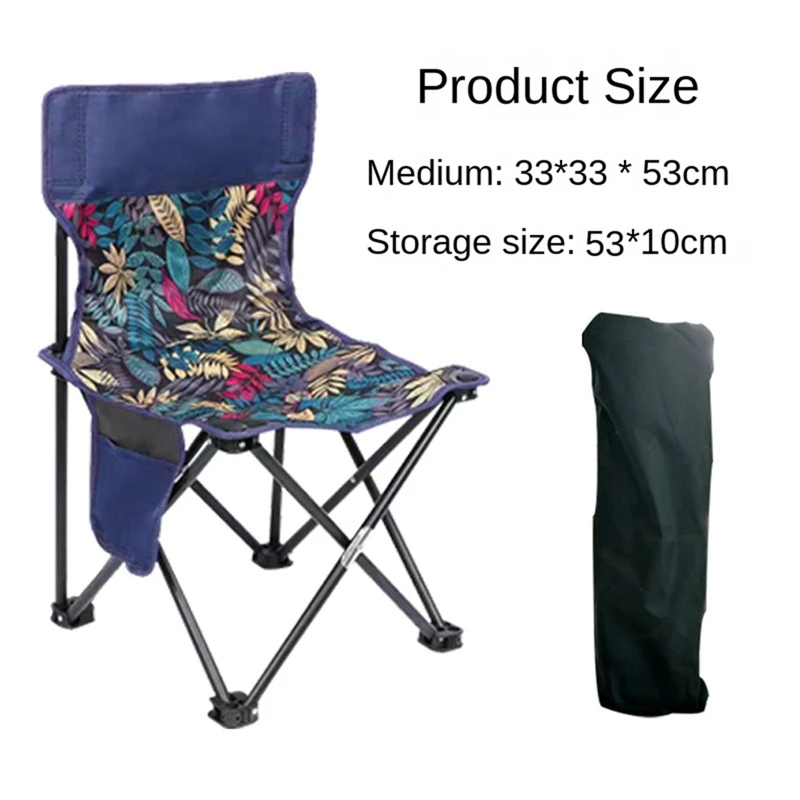 AA50-Small Outdoor Folding Chair, Camping Picnic Chair, Ultra-Light Portable Artist Sketching Chair