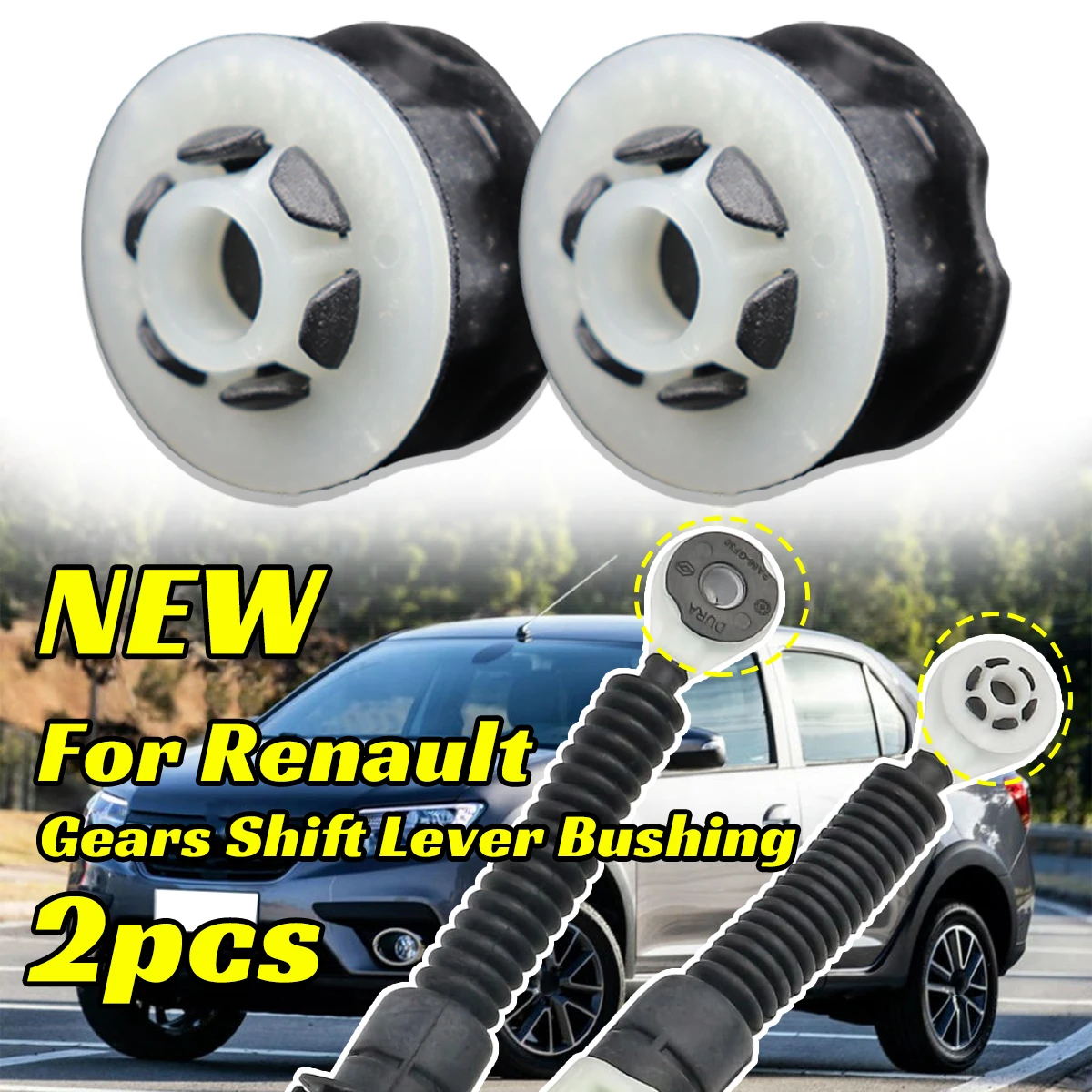 

2 шт. для Renault Laguna 3 Logan MCV II Scene 4 Dacia рычаг переключения передач, кабельная втулка, соединительная втулка, адаптер управления в сборе 26 мм