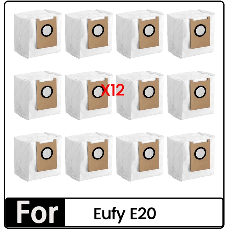 SANQ ถุงเก็บฝุ่นสําหรับ Eufy E20 เครื่องดูดฝุ่นอะไหล่ถังขยะถุงเก็บฝุ่น 12PCS