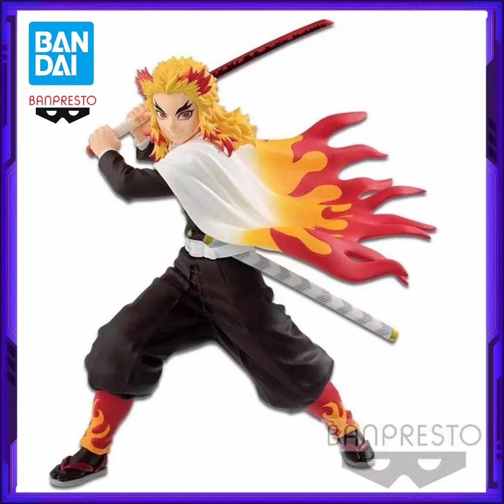 

В наличии Bandai Original Banpresto Demon Slayer VIBRATION STARS Rengoku Kyoujurou Аниме Фигурка Модель Фигурки Игрушки