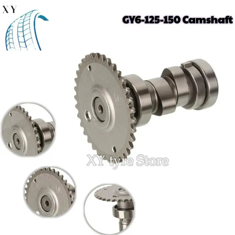 

Распредвал двигателя скутера GY6125 GY6150 и распредвал двигателя мотоцикла 125, подходящий для моделей 125 и 150.