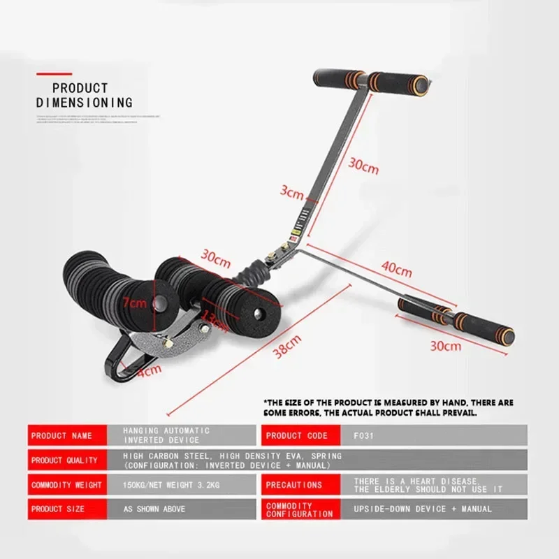 

Upgrade Handstand Machine Professional Exercise Hanging Hook Inversion Foot Buckle, Fitness Equipment Inversion Device Training