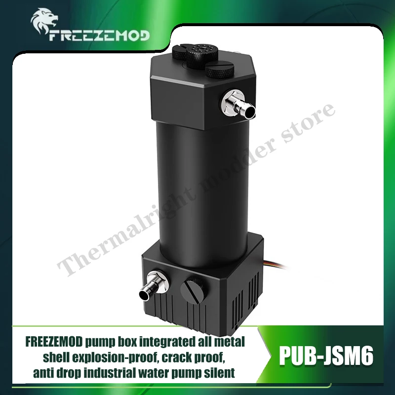 

FREEZEMOD Full Aluminum Water Pump Box, Explosion Proof & Crack Prevention Silent 12V/24V 133MM-233MM PUB-JSM6