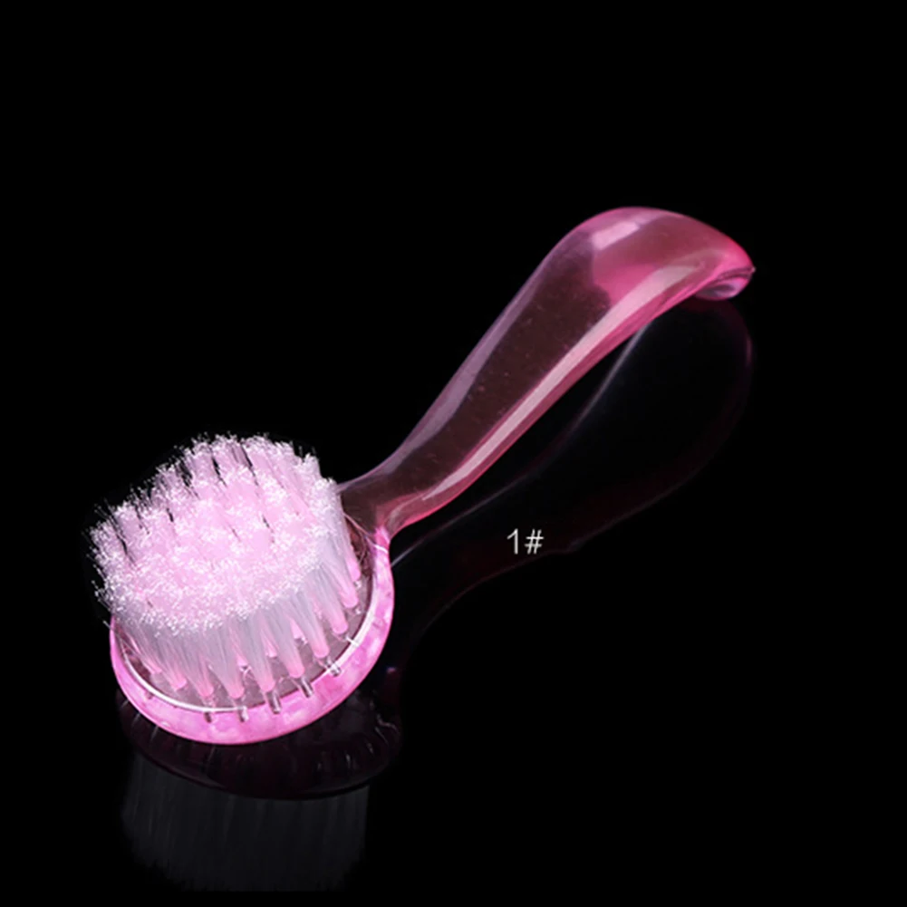 

Пластиковая щетка для чистки ногтей, случайный цвет, щетки для педикюра, длинная ручка, круглые инструменты для ногтей для пальцев ног и ногтей