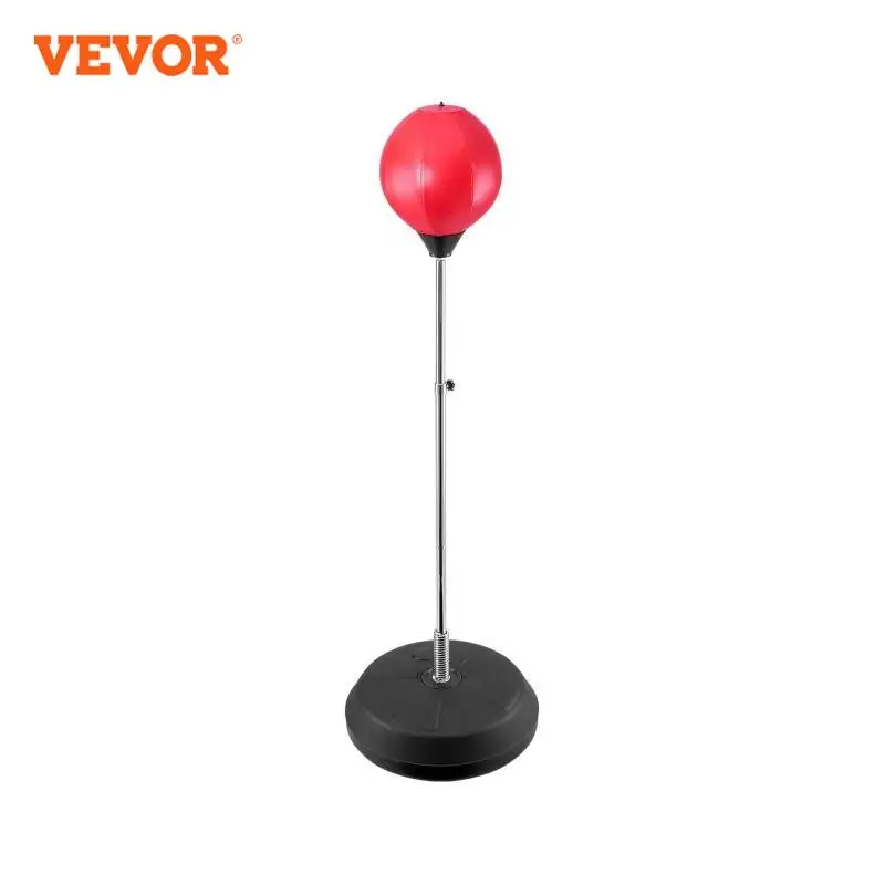 VEVOR Punching Bag Reflex Boxing Bag for Kids & Adults Height Adjustable Free Standing Strike Bag Set with Boxing Gloves & Stand