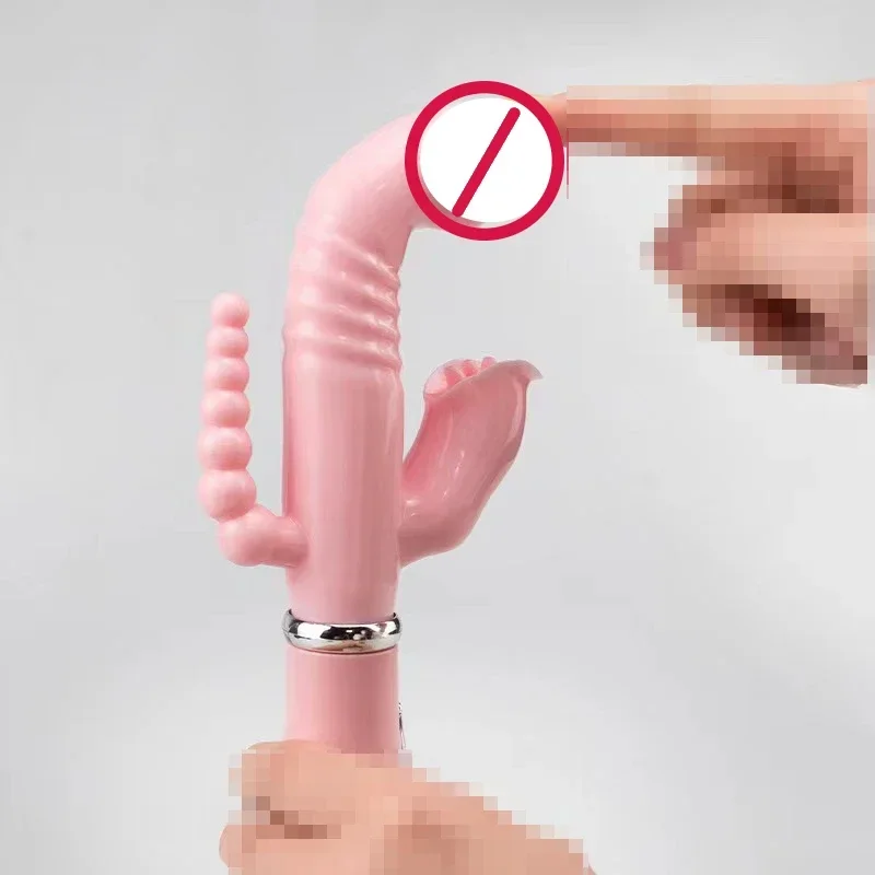 3In1 Rabbit Vibrator Masturbators Dildo Sex Toys Licking Vagina G-Spot Stimulator Anal Vibrator for Women Adult Toys Products