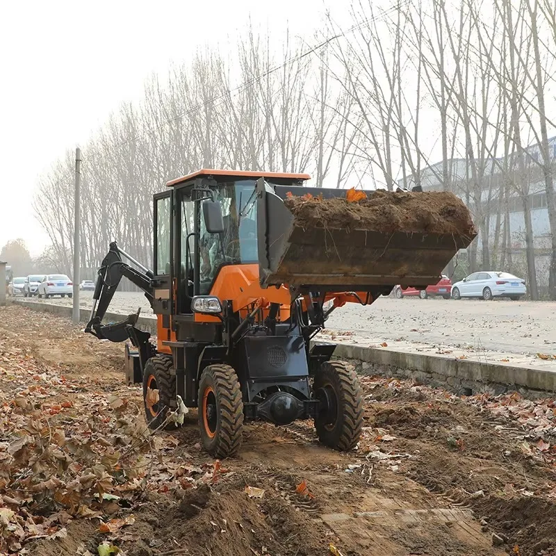 Adjustable Arm Backhoe Loader Flexible Digging Depth And Loading Height Meet Different Construction Operation Requirements