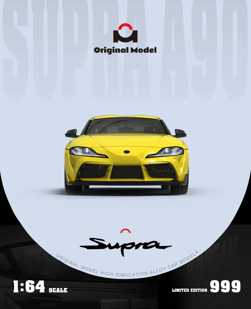 Origineel model 1/64 Supra A90 eerste tekst D schilderij simulatie legering automodel voor collectie en display * cadeau