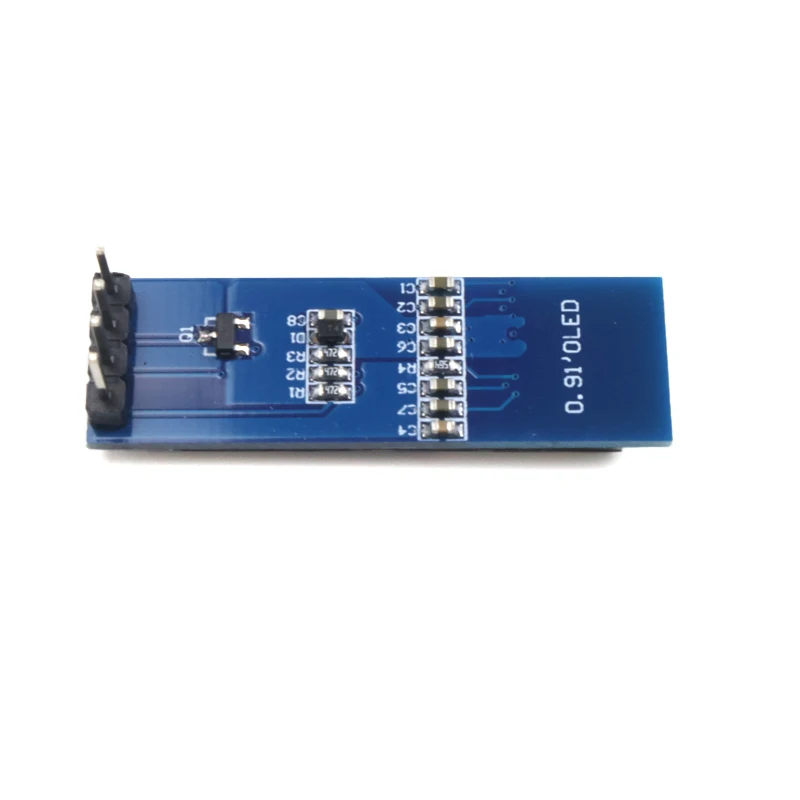 0.91 Inch SSD1306 OLED Display Module I2C 128x32 for Arduino ESP32 STM32 Raspberry Pi Blue White Color Optional Pre-soldered
