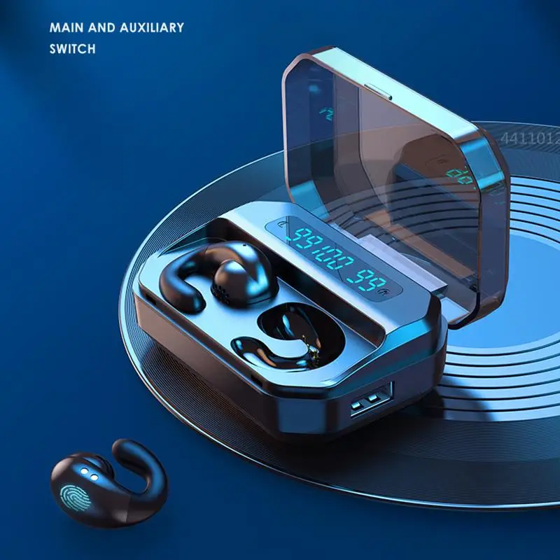 

Новинка 2023, беспроводная гарнитура TWS с Bluetooth, наушники-вкладыши с крючком для деловых вызовов и игр, водонепроницаемые наушники с шумоподавлением для Android и iOS