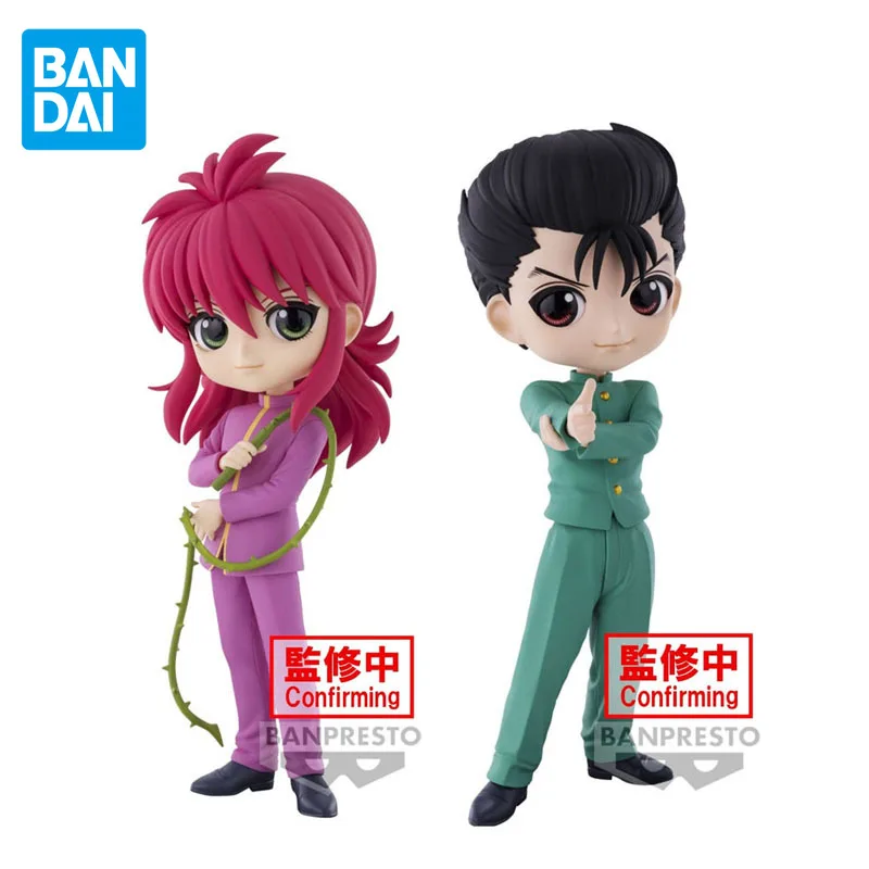 BANDAI Genuine YuYu Hakusho Q posket Yuusuke Urameshi Kurama Anime Action Figures Toys For Boys Girls Kids Gift Model Ornaments