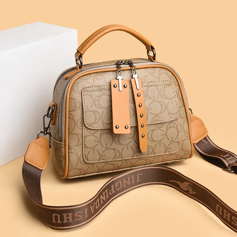 

Spacious Vintage Small Square Bag - Women’s Stylish Printed Crossbody Bag, European American Shoulder & Handheld Fashion Bag