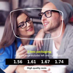 brand Anti Blue Light Blocking Lens 1.56 1.61 1.67 1.74 Optical Prescription Glasses Lens Myopia Hyperopia Aspheric Photochromic