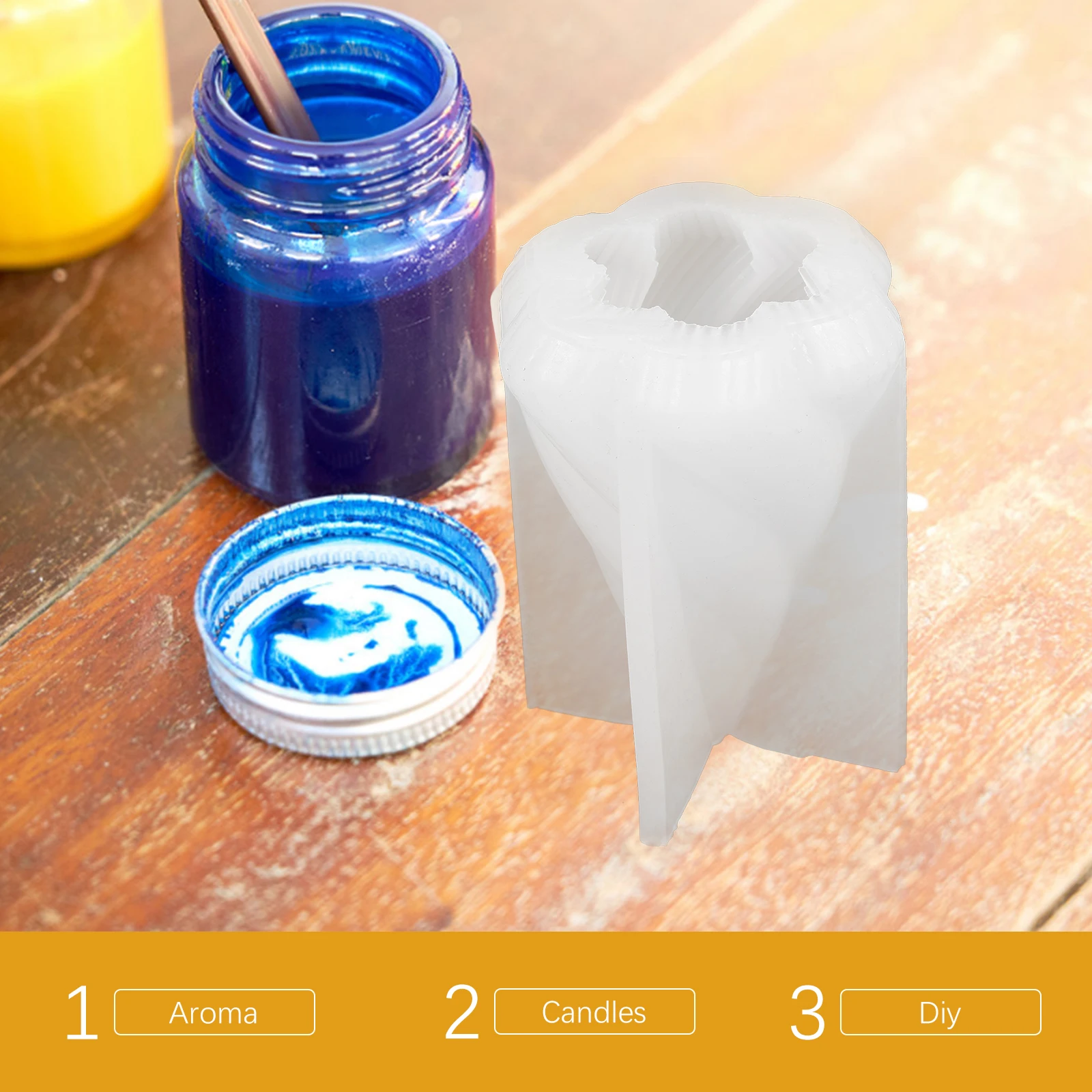 

Molds Candles Creative Flexible Silicone Christmas Make Silica Gel Resin