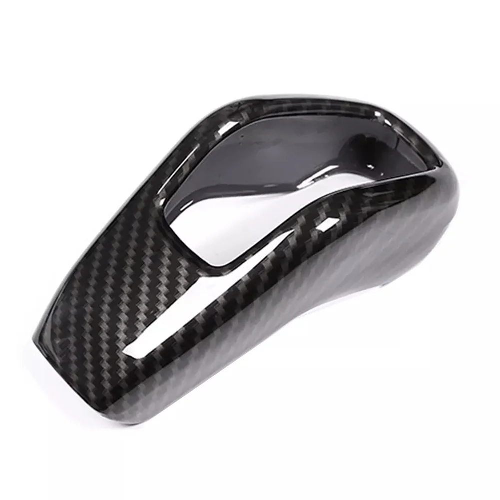 Car Interior Modification Carbon Fiber Gear Shift Knob Stable Characteristics ABS Material Brand New Condition