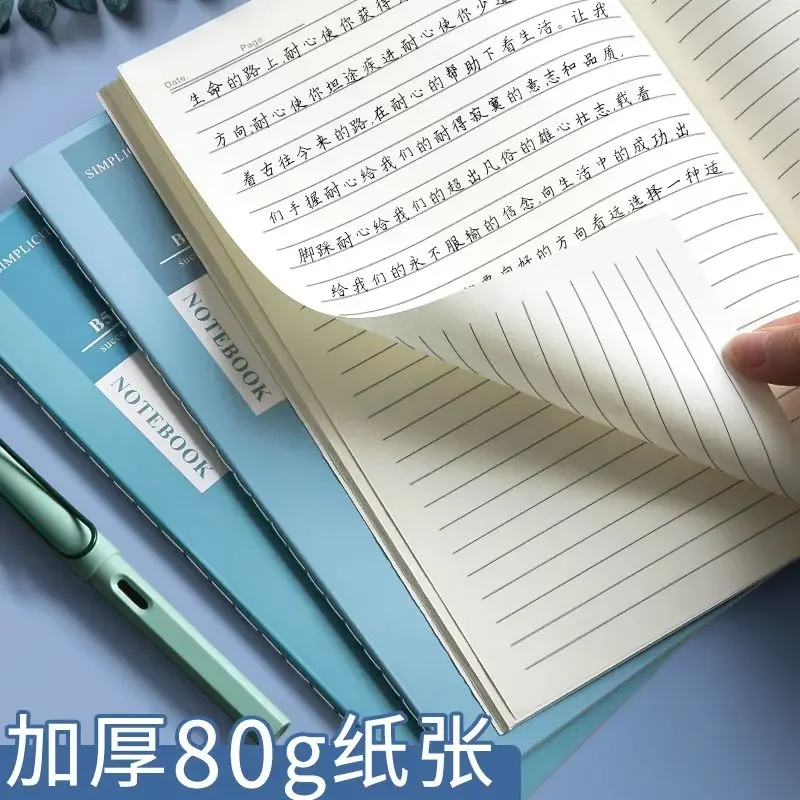 5PC/set A5 B5 Student Car Line Notebook Ins Wind Small Fresh Large Notepad Literary Retro Style Thick Notebook