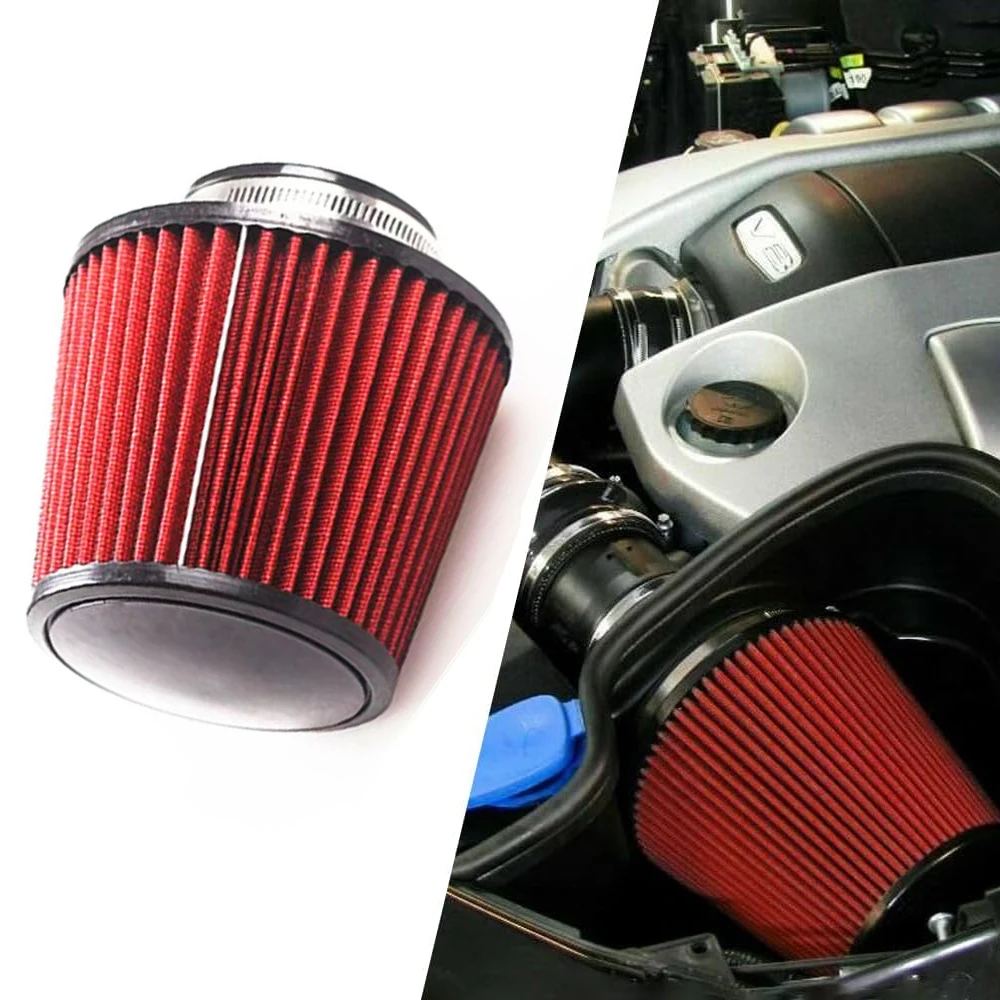 Universal High Flow Inlet Car Cold Air Intake Air Filter Cleaner Pipe Modified Scooter 4\