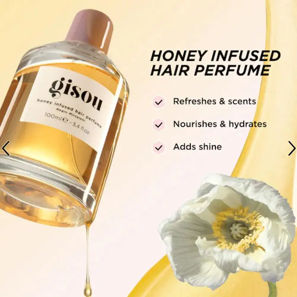 NEW 20/50ML For Gisou Honey Infused Hair Oil Enriched With Mirsalehi Honey For Deep Nourishment Hair Care Flexibility Long Lasti