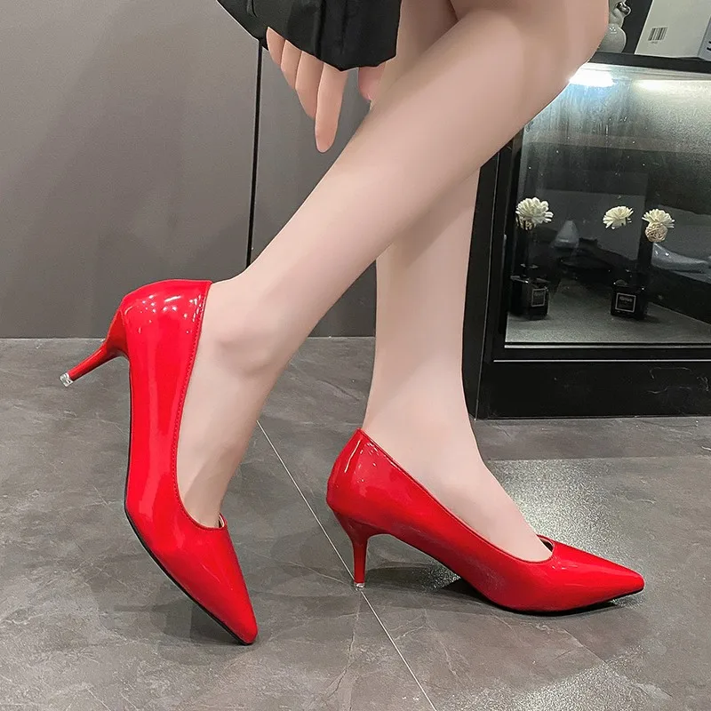 

2025 Fashion Spring/Autumn New Women's Pumps Party Shoes Women's Multifunctional Pointed Toe Sexy Stiletto Heel Super High Heels