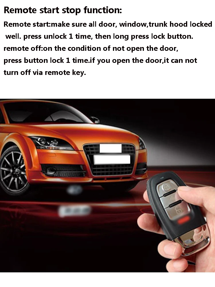 For Volkswagen Magotan Passat CC Upgrade Push Start Remote Starter PKE Keyless Entry Auto Central Lock Car Electronics