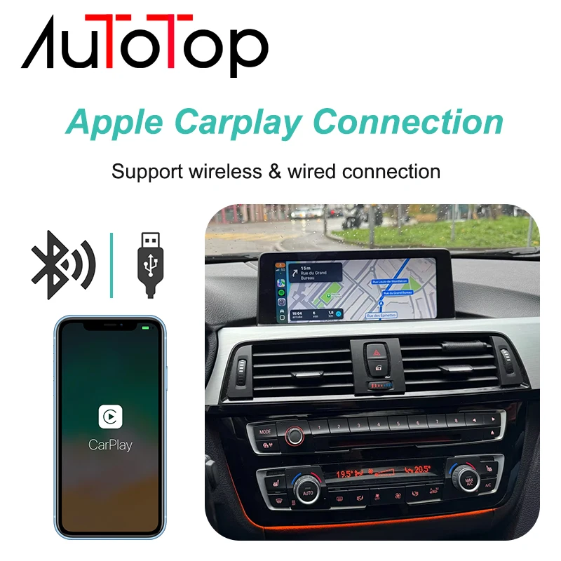 Drahtlose Carplay Android Auto Modul Box Für BMW NBT System 1 2 3 4 5 6 7 Serie X3 X4 X5 X6 MINI F20 F30 F25 F10 F22 F48 F01 – Detail 2