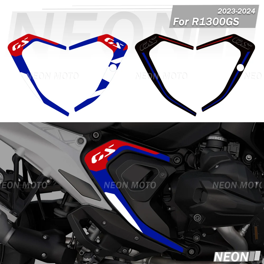 

Для R1300GS R1300 GS 1300GS ADV Adventure 2023 2024, защитные наклейки на газовый масляный бак, наклейки с клювом, комплект наклеек на переднее крыло
