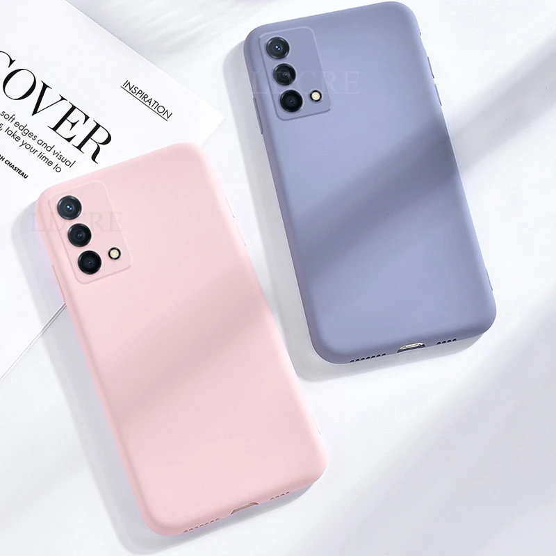 For OPPO A74 Case Liquid Silicone Anti-slip Candy Color Rubber Case For OPPO A74 Cover For OPPO A74 4G A94 4G A94 5G A95 A54