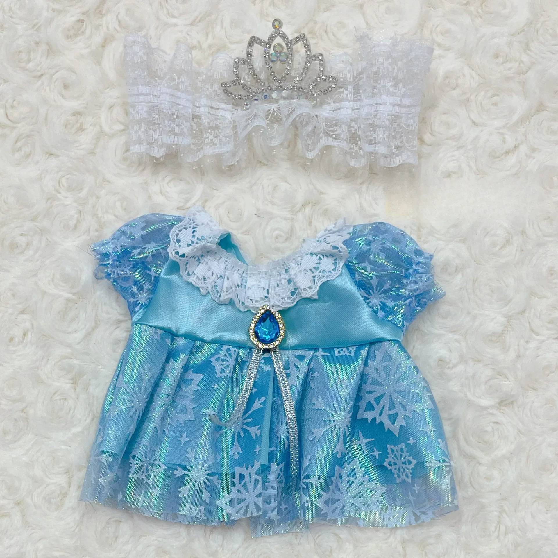 Conjunto de muñeca de algodón de 20cm, vestido de princesa, linda muñeca de 20cm, cambio de ropa para pato molesta