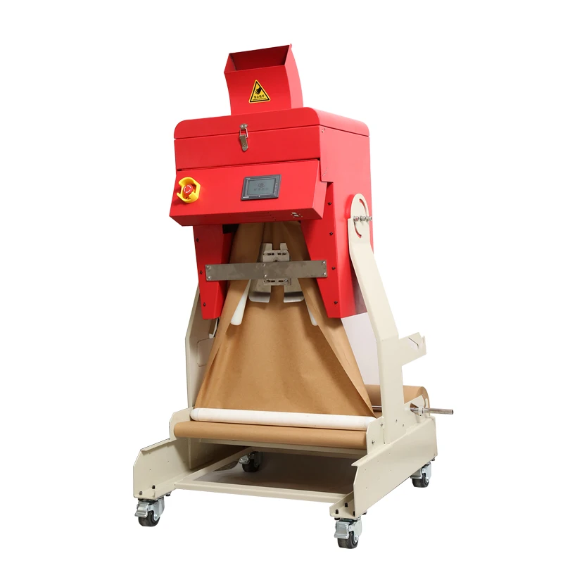 Automated form operating  highly enfiency kraft paper cushion machine with red color for void  filling the kraft cushion paper