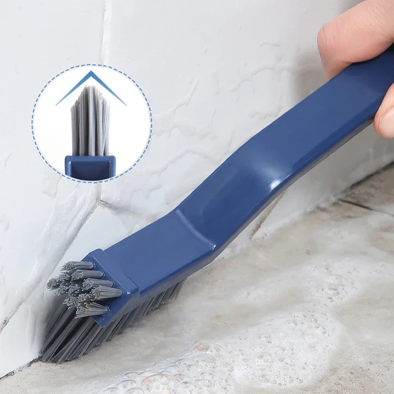 Multipurpose Tile Gap Brush Narrow Angled Head for Bathroom Kitchen Window Grooves Wall Corners Ergonomic Hand-Held Gap Cleaner
