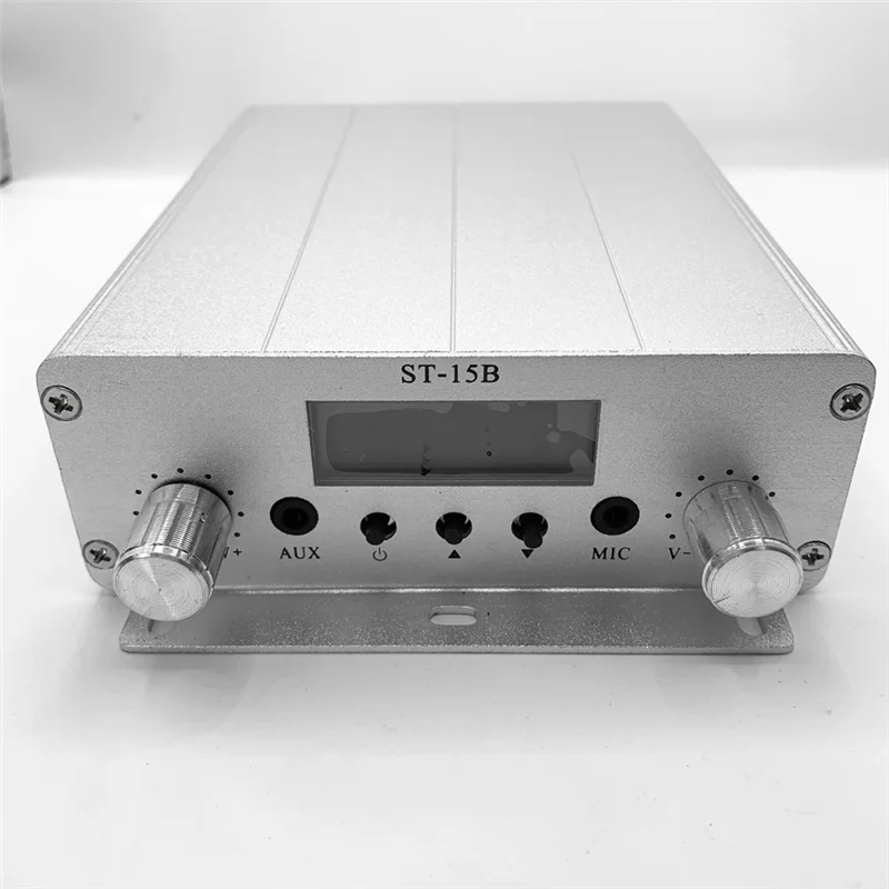 AA87 V2 15W 87-108MHZ Only Host ST-15B Frequency Modulation Broadcast Transmitter RF FM Stereo Transmitter