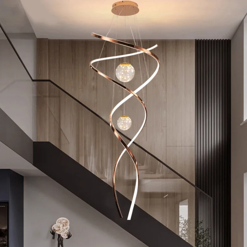 Home Decoration - Hall Chandelier - Staircase Chandelier - Indoor Lighting Fixtures Ceiling Lights Exquisite Indoor Lighting