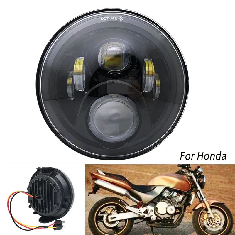 7 inch 60W High/Low Beam for Honda CB400 CB500 CB1300 Headlamp 6000K 7INCH LED Headlight For Honda.