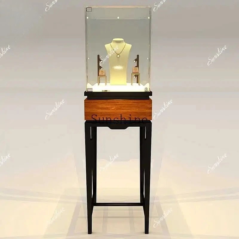 

Nakajima Doge removable retro transparent glass product layer cabinet customization FT